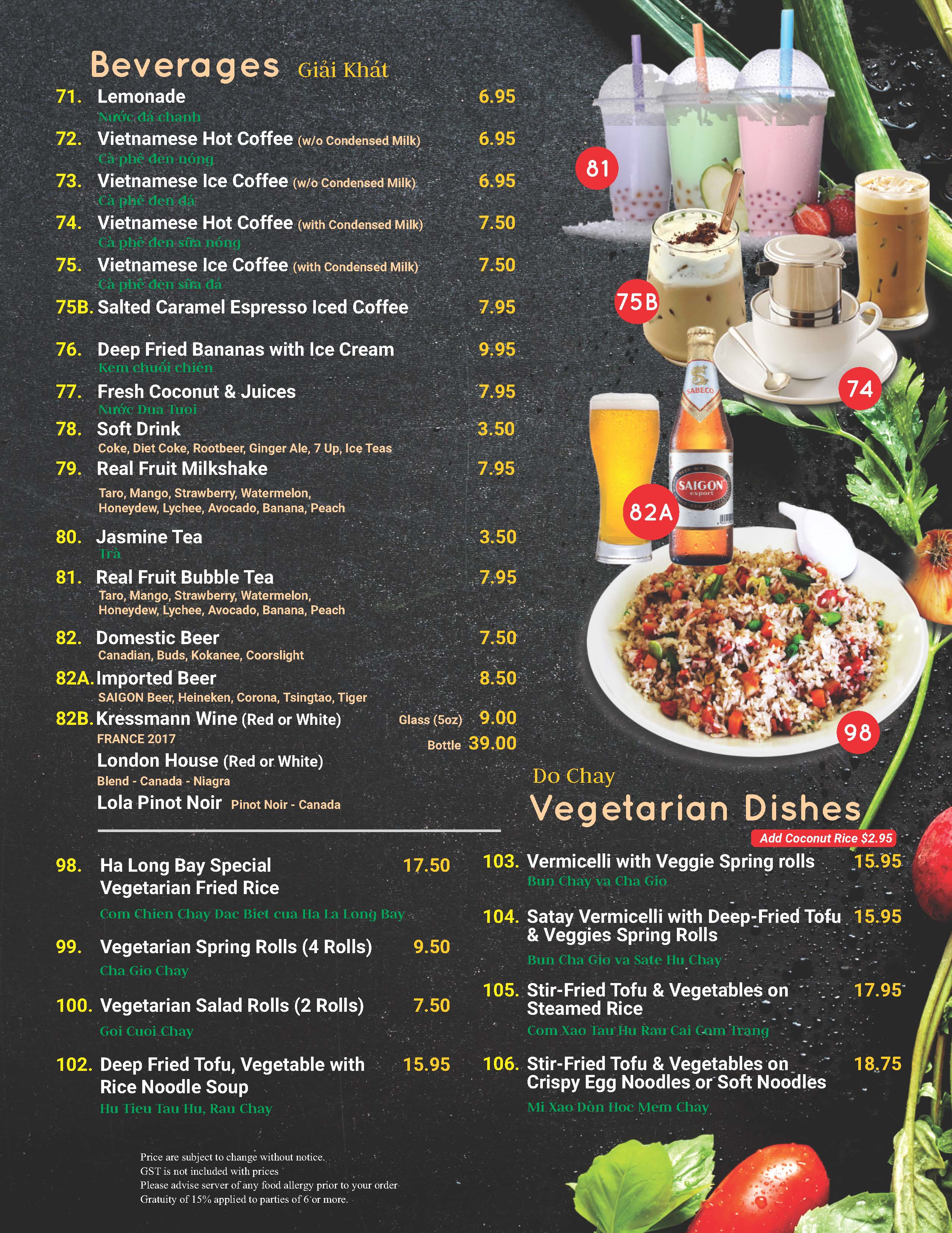 100. Vegetarian Salad Rolls - Goi Cuoi Chay (2 pcs)