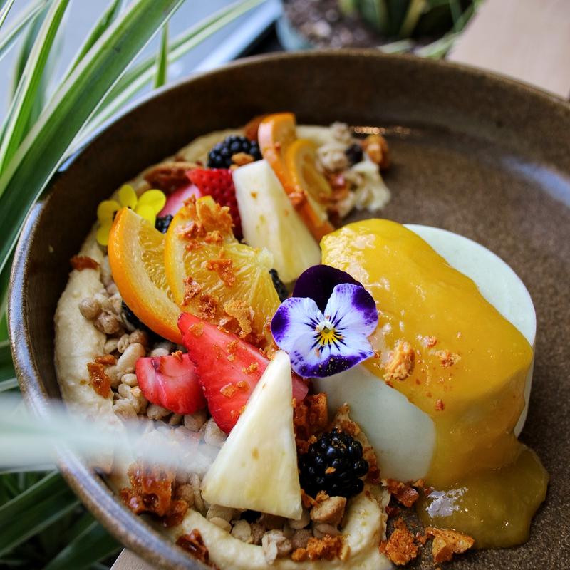 Mango Pandan Panna Cotta