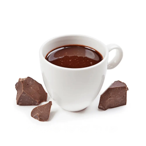 Hot Chocolate Topped with Whipped Cream