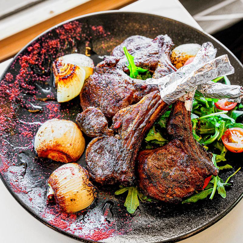 Grilled Lamb Chops Platter