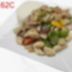 Stir Fried with Lemon Grass on Steamed Rice - Shrimp