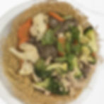 Crispy Egg Noodles with Beef, Shrimp and Chicken with Vegetables