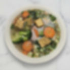 Veggie Rice Noodle Soup and Tofu