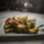 Assorted Stir Fried Curried Vegetables, Tofu and Lemon Grass on Steamed Rice