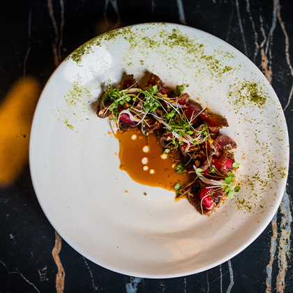 Trails End Beef Meatball with Chimichurri Butter