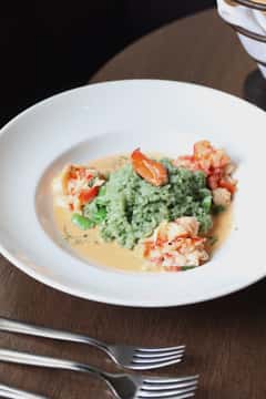 Dungeness Crab and Atlantic Lobster Bamboo Rice