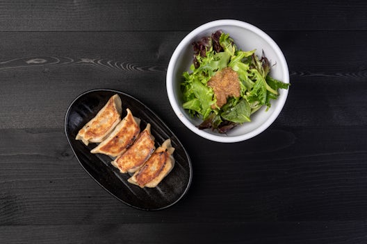 Pork Gyoza (4pcs) & Salad*