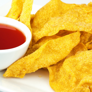 Deep-Fried Wonton with Sweet-and-Sour Sauce