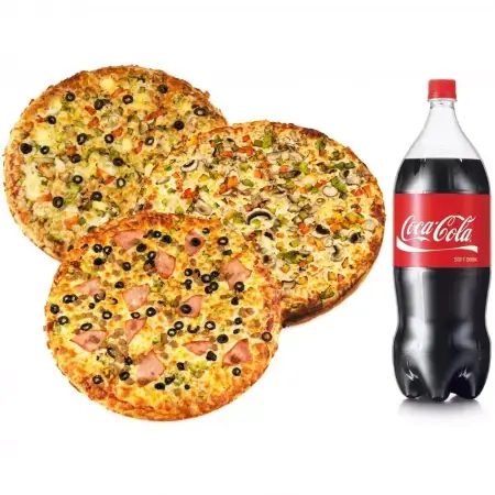 Triple Deal Pizza Combo (Medium 12")